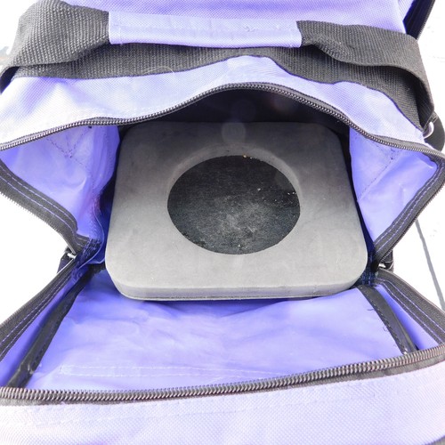 Ebonite Bowling Ball Bag Purple Single Ball Lightweight Canvas - Adj Strap - Picture 2 of 17