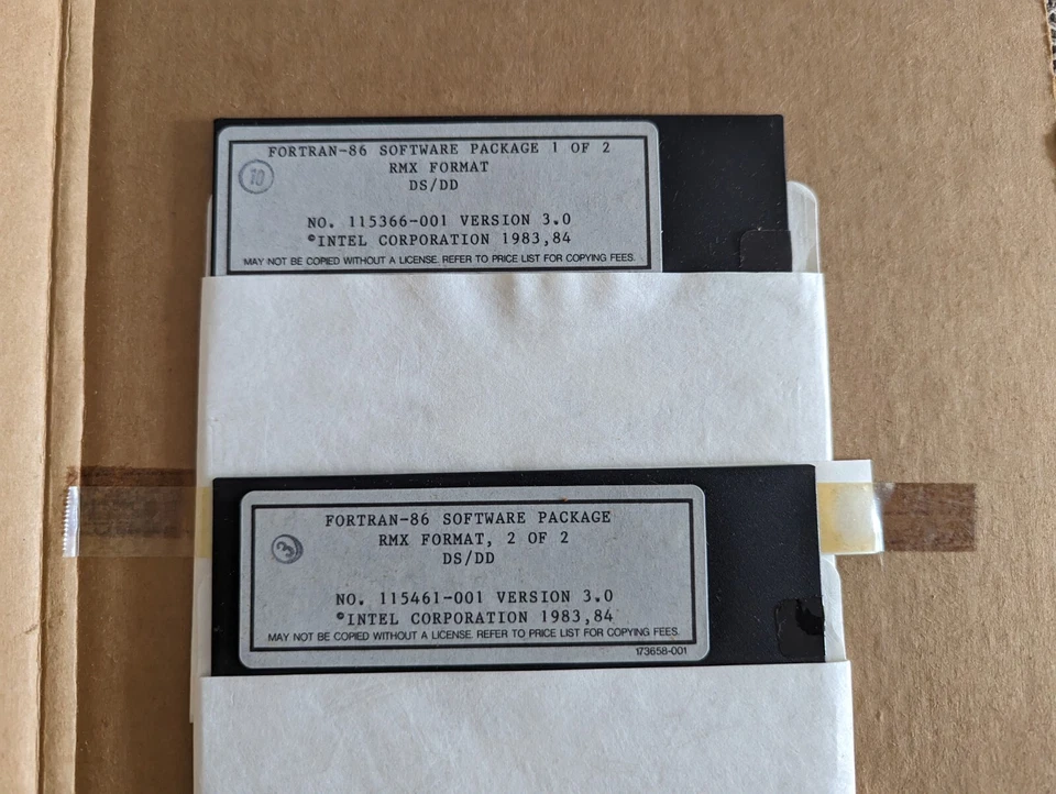 Paquete de software Fortran-86 disquetes originales Foto 3 de 4