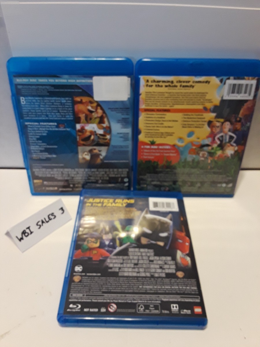 Lot of 3 Blu-Rays Lego Batman, Open Season & Cloudy With a Chance