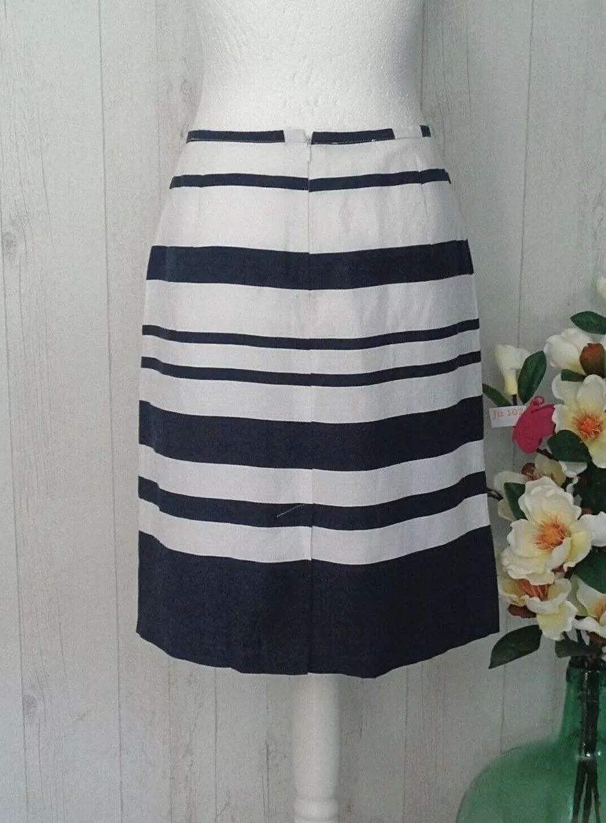 V tement occasion femme Jupe marini re en Lin