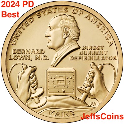 2024 P D Bernard Lown MD Maine #24 American Innovation Dollars BEST PD