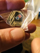 Domino’s Pizza “Support Our Troops” Enamel Dogtags Hat Pin