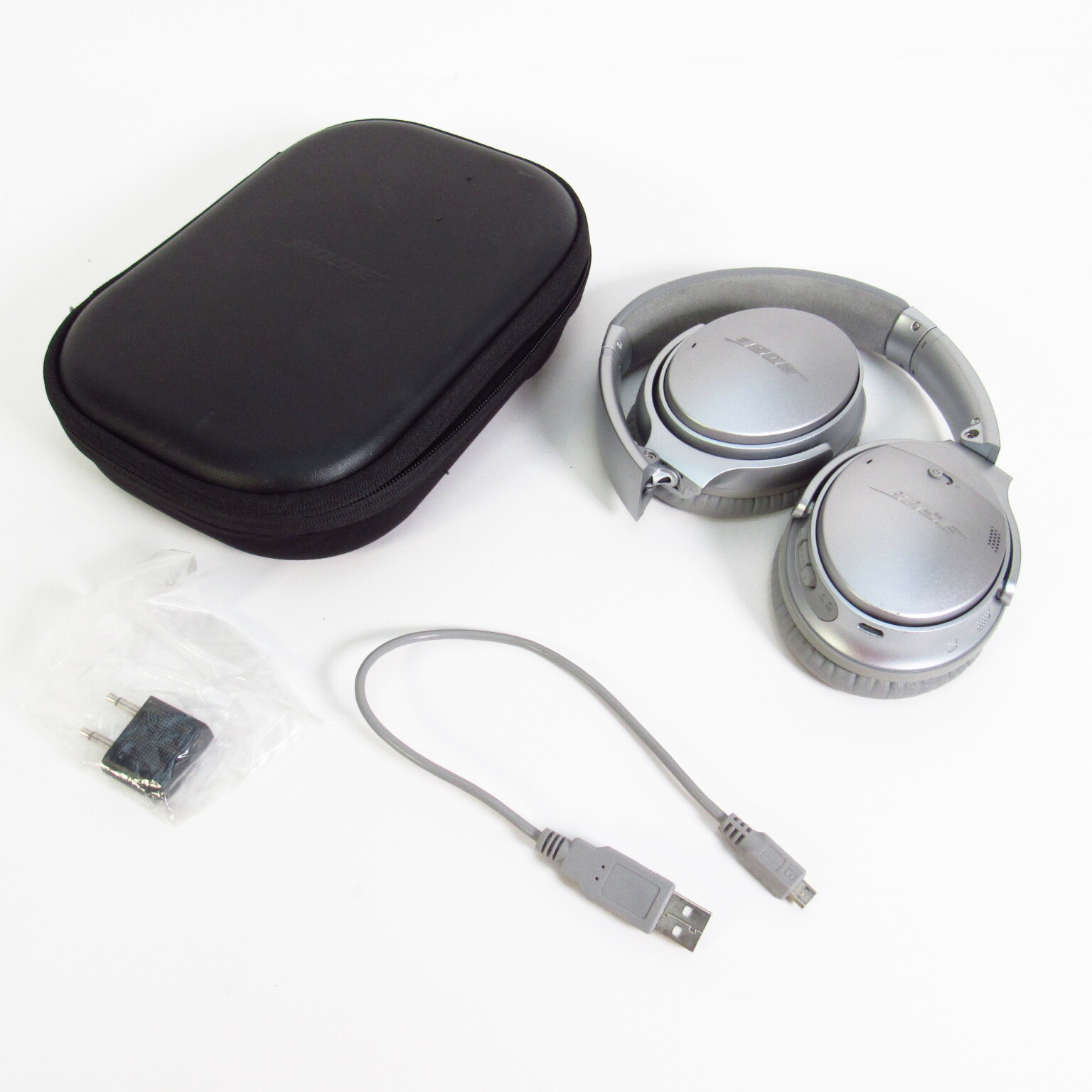 Bose QC35 Gray Over-Ear Bluetooth Noise-Cancelling Headphones-image