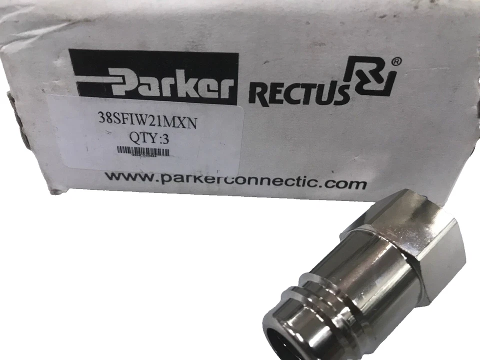 Parker Rectus Series 38 Quick Coupler set 38KBAW21MPN + 38SFIW21MXN G1/2 - Image 4 of 4