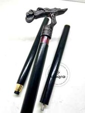 New Designer Brass Dragon Head Handle Wooden Walking Stick Vintage Style Cane