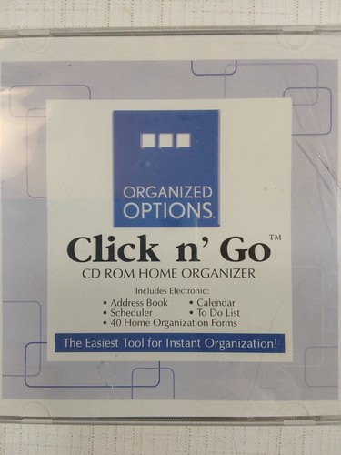 Organized Options Click n’ Go CD ROM Home Organizer CD - Picture 2 of 10