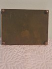 Vintage Brass Double Inkwell With Glass Imserts 6.5"x5" — photo 5