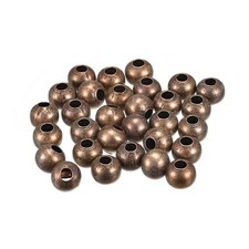 90Pcs 10mm Round Spacer Beads Jewelry Making Spacer Loose Ball Bead Copper