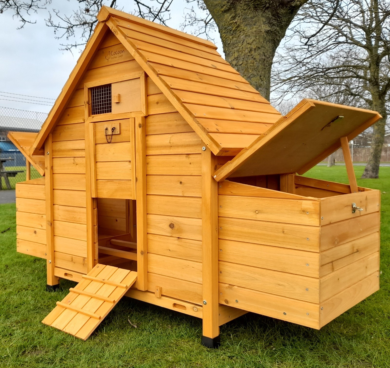 CHICKEN COOP RUN HEN HOUSE POULTRY ARK HOME NEST BOX COUP COOPS 6002N
