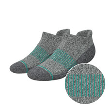 The Intramural Champ Gray Stay Weird Heel Hammock Ankle Socks