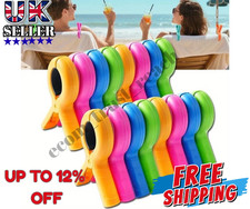 Beach Towel Pegs Clips 8 Pack Laundry Sunbed Lounger Clothes Pegs Utility UK...