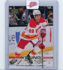 2025-26 Upper Deck Series 1 Young Guns Exclusives Zayne Parekh 034/100
