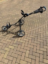 Motocaddy Z1 3-Wheel Collapsible Push Golf Trolley with Brake Black/blue