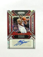 2023-24 Prizm Shaedon Sharpe Sensational Signatures Auto Choice Red 74/88