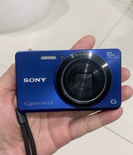 Blue Sony Cyber-shot DSC-W690 16.1MP CCD Vintage Digital 10x Optical Zoom Camera