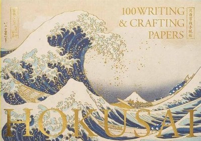 PIE International HOKUSAI 100 Writing & Crafting Papers (Taschenbuch)