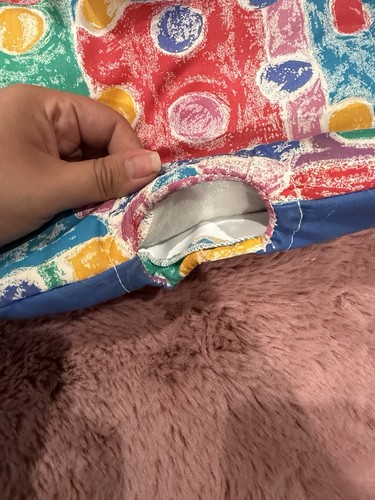 Vintage 90s Fisher Price Soothing Bouncer Seat FABRIC COVER ONLY Colorful *READ* - Picture 9 of 9
