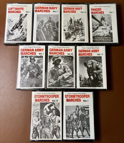 World War 2 German Military Marches Cassettes Army Collectible History RARE