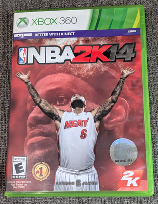 NBA 2K14 Xbox 360 Video Game Complete LeBron James Cover Basketball Sports