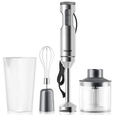 4 in 1 Stabmixer Edelstahl Stabmixer Schneebesen Zerkleinerer 700ml