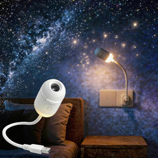 Galaxy Starry Sky Night Light Projector, 2-In-1 Portable with 12 Projection Film