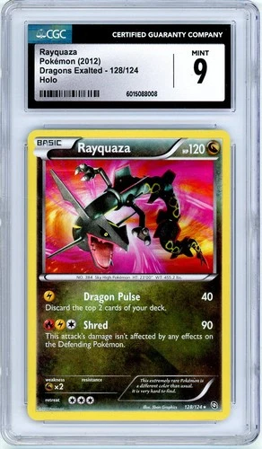 Pokemon Rayquaza #128 Dragons Exalted Holo CGC 9 Mint