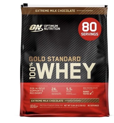 Optimum Nutrition Gold Standard 100% Whey Protein Powder Milk Chocolate 5.64 lbs