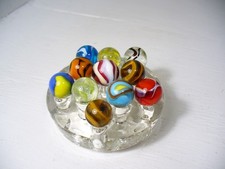 917 Mega Marbles Assortment of 11 Marbles. Variety of Types, colors and pattern