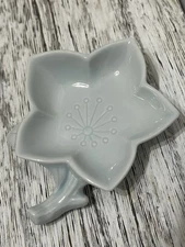 Lotus Style Small Dish Blue