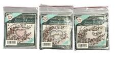 Mill Hill Spring Bouquet Spring Trellis Heart Sheep Counted Glass Bead Kits 1991