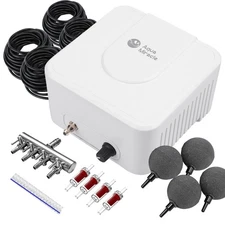 All-in-One Koi Pond Aerator for Outdoor Ponds up to 3000 Gallons, Pond Air Pu...