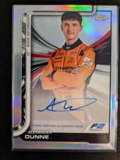 2025 Topps Chrome F1 Alexander Dunne Rookie Auto #CAC-DUN Alpine F2