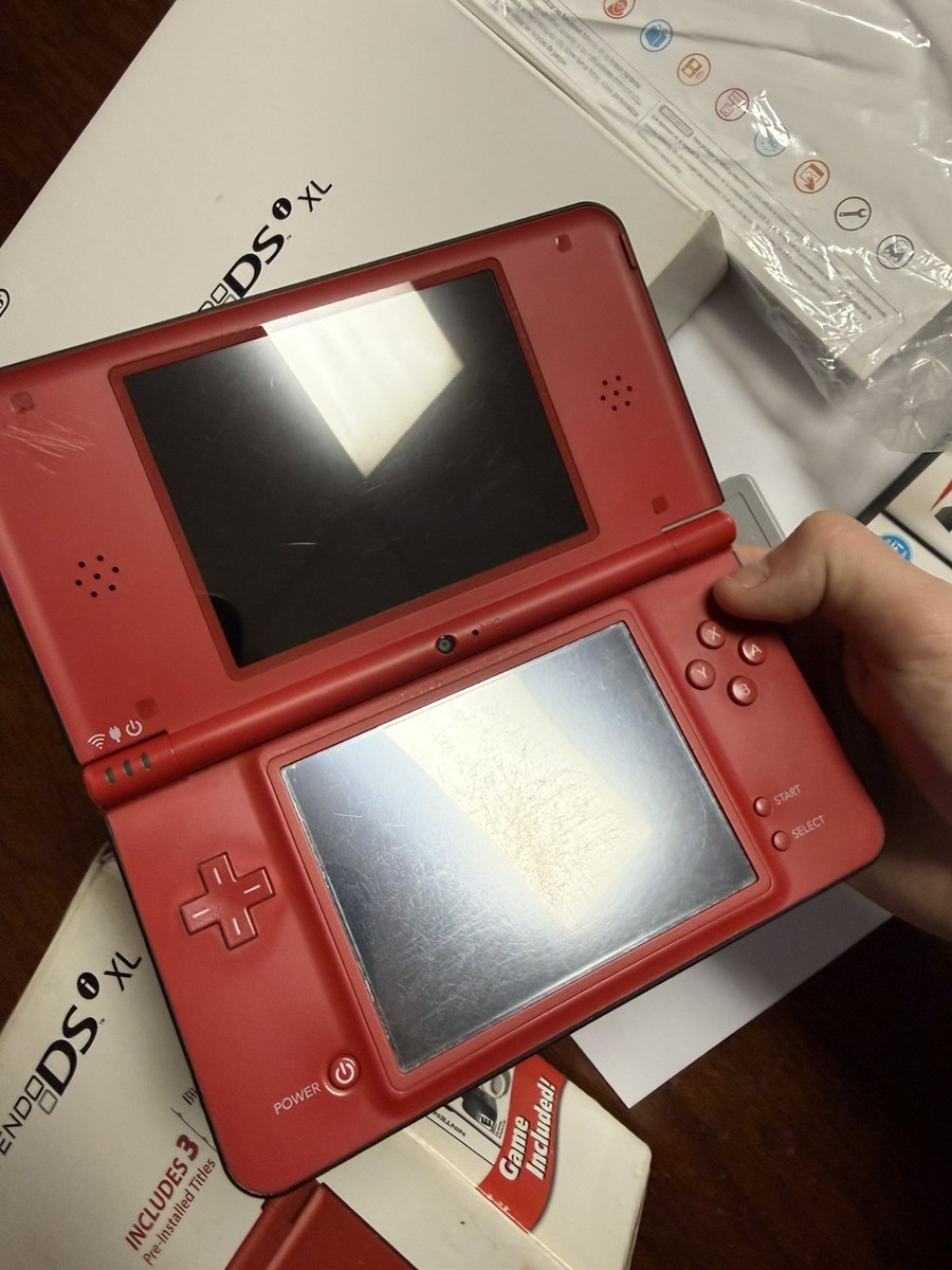 Nintendo DSi XL 25th Anniversary Edition Mario Kart Red Handheld