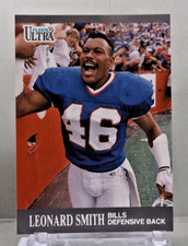 1991 Fleer Ultra #9 - Leonard Smith - Buffalo Bills - Near Mint