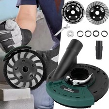 125 Premium Estrich Beton 2x Diamantschleiftopf + Absaughaube f. Winkelschleifer