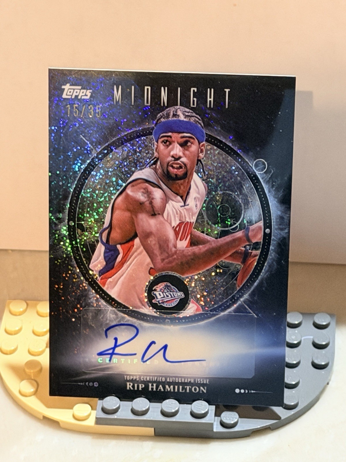 2025-26 Topps Midnight Rip Hamilton #MO-RH Oil Marks Winter Solstice Auto /35