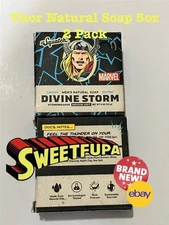 Thor Divine Storm Soap 5oz Stonebreaker Medium Grit Marvel Dr. Squatch 2 Pack