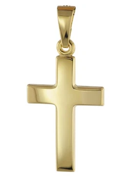 TRENDOR Schmuck Anhänger 585 Gold Kreuz 18 mm 08609 - Bild 1 von 4