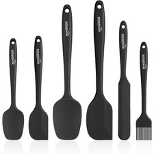 Silicone Spatula Set, 6 Pieces Food Grade Kitchen Utensils with Silicone Brush