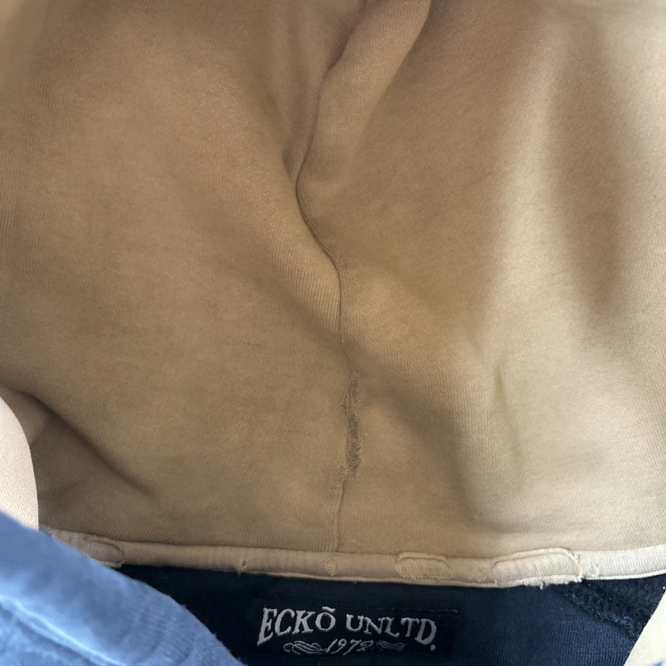 Ecko Unltd. Hooded Jacket Size 3XL Embroidered Root Of All Evil Snake Print Hole - Image 4 of 4