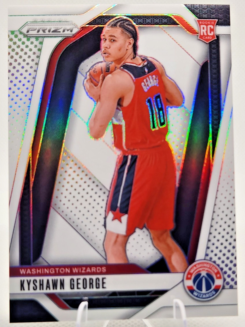 KYSHAWN GEORGE 2024-25 PANINI PRIZM #257 ROOKIE WHITE PRIZM RC 124/175