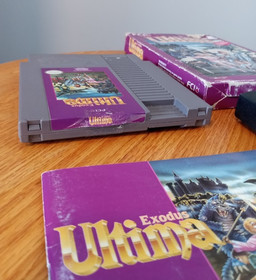 Ultima Exodus (Nintendo) NES Complete In box Original Game with Manual - Tested