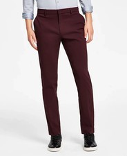  95 Tommy Hilfiger Men's Burgundy Modern Fit Stretch Pant 33 x 30 ymr2626