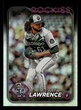 2024 Topps #259 Justin Lawrence Rainbow Foil Card Colorado Rockies