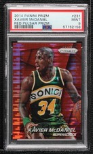2014-15 Panini Prizm Red Pulsar Prizm 7/25 Xavier McDaniel #231 PSA 9 MINT 0c6