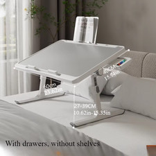 Foldable Laptop Bed Tray Table, Height and Angle Adjustable Laptop Bed Table, La
