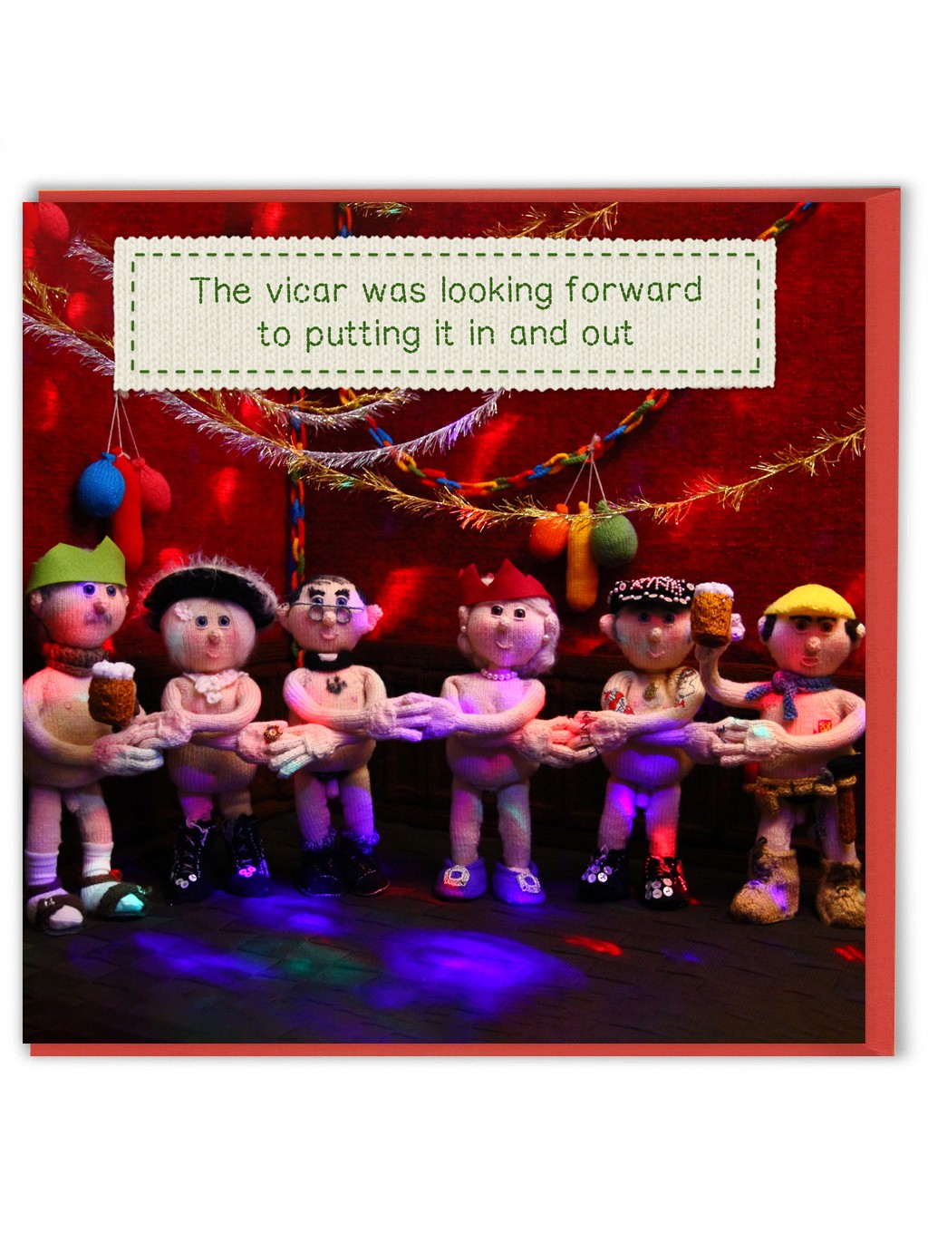 Funny Christmas Card Nudinits Witty Amusing Cheeky Humour Novelty Joke