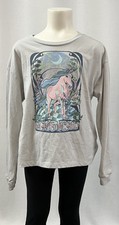 Wonder Nation Girls Long sleeve Graphic Tee Size L 10-12