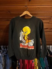Vintage 1997 Looney Tunes Tweety Bird Fearless Sweatshirt Warner Bros