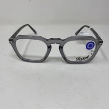PERSOL 3292-V 309 48-21-145 Keyhole Transparent Gray Italy Eyeglasses /Y62